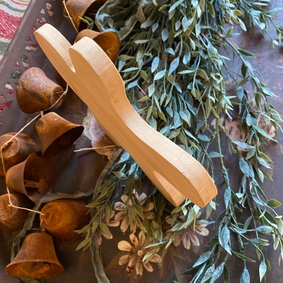 NWOT Unfinished Wood Gingerbread Man Small Tray Holiday Decor - Picture 15 of 15